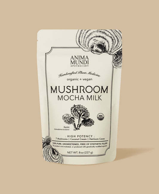 Mushroom Mocha Milk: Adaptogenic Creamer (8oz)